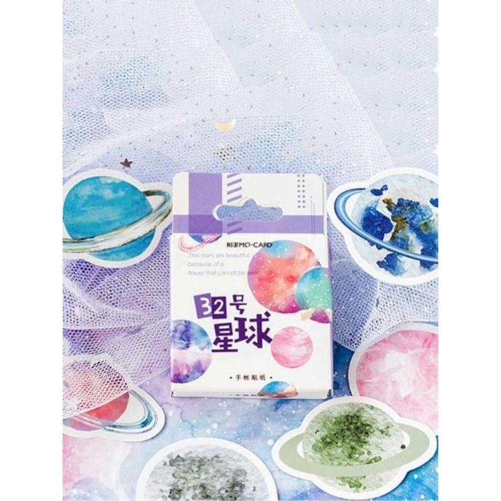 NEW!! 45pc Planet Sticker Set Scrapbooking - Picture 5 of 6